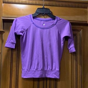 Triple Flip Purple 3/4 Sleeve Top Size 1 (5-6x)